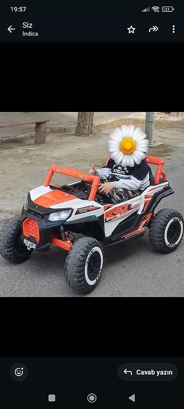 buggy: Uşaq elektrikli off-road maşını - Tip: İki yerlik akkumulyatorlu uşaq — 1