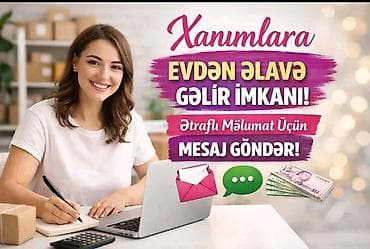 bəylər ucun online iş: Xanımlar üçün evdən əlavə gəlir imkanı - Uzaqdan/evdən görülən iş - — 1