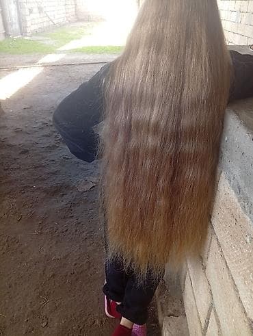 qısa donlar 2023: Təbii uşaq saci satlir canlı çox gözəl rəngi var 50santi satlir — 6