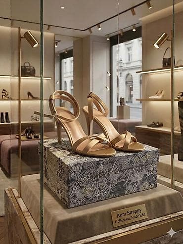 Aura Strappy – Collection: Nude Edit - Zərif, nazik kəmərli yüksək lalafo.az -da Aura Strappy – Collection: Nude Edit - Zərif, nazik kəmərli yüksək