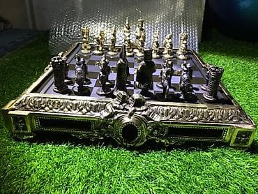 Спортивные игры: Şahmat bronz materialdan hazirlanib 43x43 olcusu cox keyfiyyetli — 3