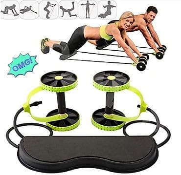 Idman aləti Çoxfunksiyalı fitnes dəsti – qarın təkəri + elastik lalafo.az -da Idman aləti Çoxfunksiyalı fitnes dəsti – qarın təkəri + elastik