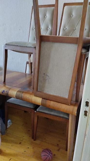 sultan mebel yataq desti: Qonaq otağı üçün, İşlənmiş, Açılmayan, 6 stul — 2