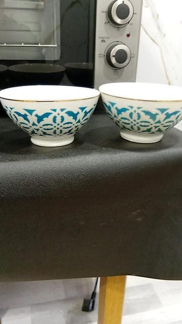 su gizdirici: Məhsul: Kiçik porselen kasalar dəsti (3 cüt – ümumilikdə 6 ədəd) — 1