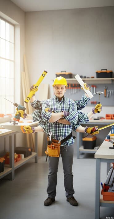 gözətçi işi: Salam, i̇ş axtariram, hörgü, suvağ, söküntü i̇şləri̇ görürəm. İş — 1