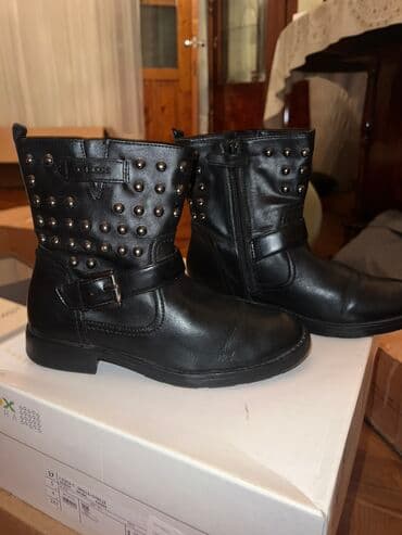 qara mokasinlər: Geox, Ölçü: 37, rəng - Qara, İşlənmiş — 2