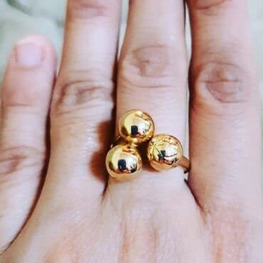 qaş sabitləyici: Toy, Üzük, Sarı qızıl, 585 Əyar, Qaşsız — 1