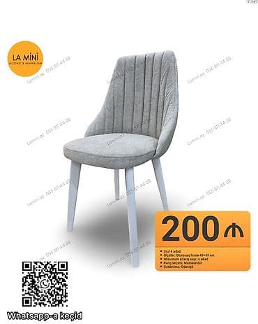 yedizdirmək ucun stul cexolu: Mətbəx üçün, Qatlanmayan, Stul — 1