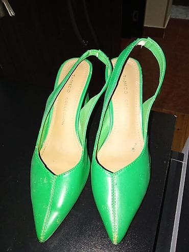 tufliler 2020: Yaşıl rəngli qadın ayaqqabısı – Tamido Collection - Model: slingback — 3