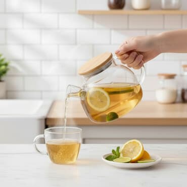 çaynik: Yeni, Dəm caydanı, Şüşə, 1 l, Türkiyə — 1