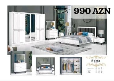 işlenmiş termolar: İkinəfərlik çarpayı, Dolab, Termo, 2 tumba, Azərbaycan, Yeni — 5