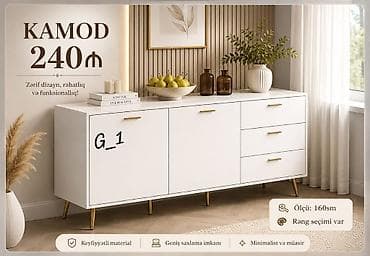 Kamod – zərif dizayn, rahatlıq və funksionallıq - Ölçü: 160 sm - Rəng — 1