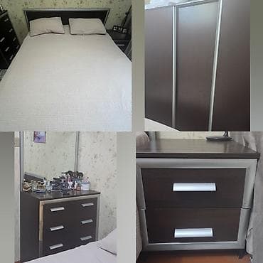 yataq carpayı: İkinəfərlik çarpayı, Dolab, Termo, 2 tumba, İşlənmiş — 1
