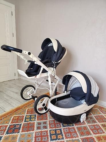 1 yaş: Adamex Uşaq arabası 2-in-1 dəst - Komplekt: portbebe (körpə beşiyi) + — 2