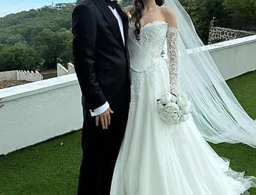 don: Gəlinlik — zərif krujeva və incə əl işləri ilə - Model — 6