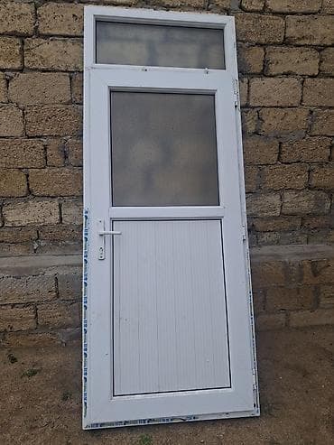 panel aboy: PVC giriş/qapı bloku - Material: ağ PVC profil, hazır karkaslı - Üst — 2