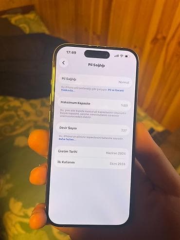 Mobil telefon və aksesuarlar: IPhone 15 Pro, 128 GB, Natural Titanium — 2