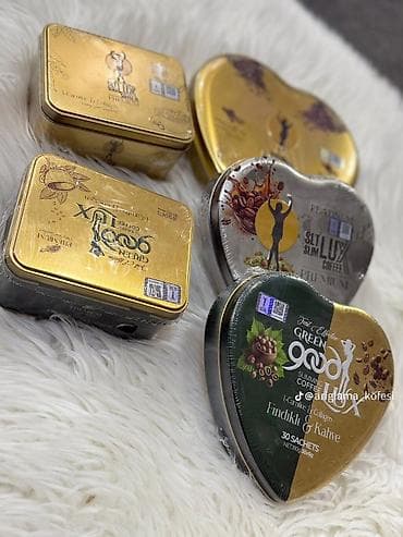 Чай, кофе, напитки: Məhsul: Slimming Coffee – Green Goox/SLT LUX seriyası (platinum qutu — 1