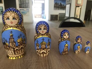 Boşqablar: Винтажные матрешки — 7