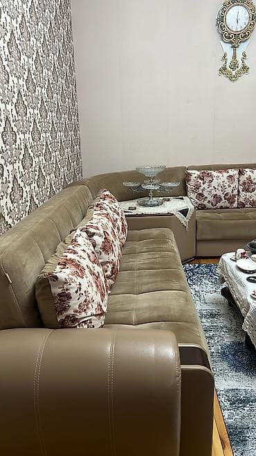 Ev üçün mebel: Künc divan Satılır 350₼ Heç bir problemi yoxdur Açılır baza var Ölçü — 3