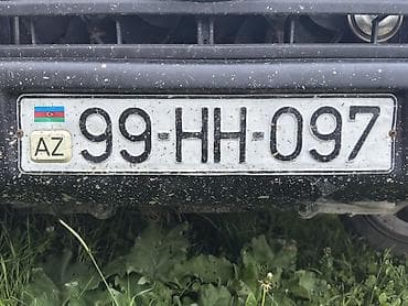 mercedes 170 b: Nömrə nişanı: 99-HH-097 - Azərbaycan dövlət qeydiyyat nişanı - — 2