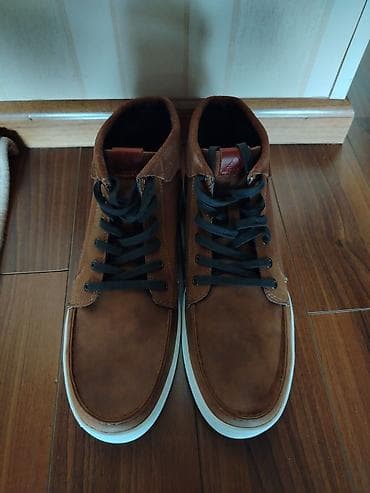 rezin qayig: Kişi ayaqqabısı – təzə /street stil - Rəng: karamelli/qəhvəyi üst, ağ — 2