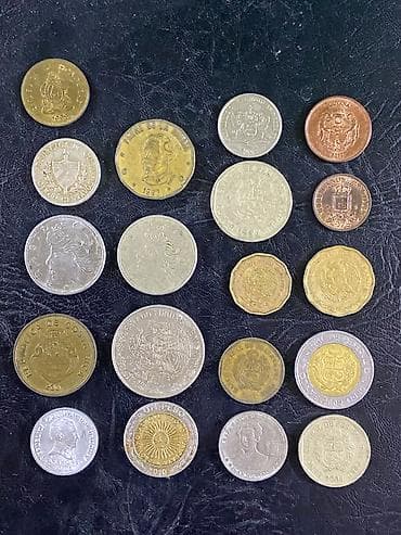 Latın Amerika ölkələri qədim kohnə qəpiklər.hərəsinin öz qiyməti var — 1