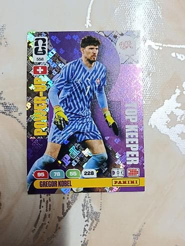 Panini FIFA kolleksiya kartı – Gregor Kobel “Power-Up Keeper” Futbol — 1
