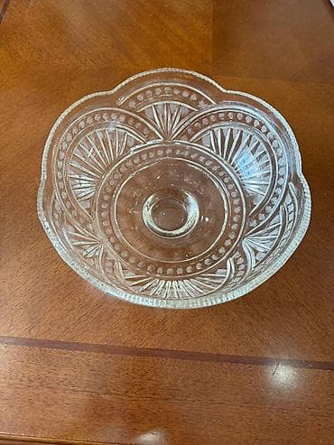 suvenir qablar: Şüşə salat/servis qabı - Material: qalın, şəffaf şüşə - Dizayn — 2