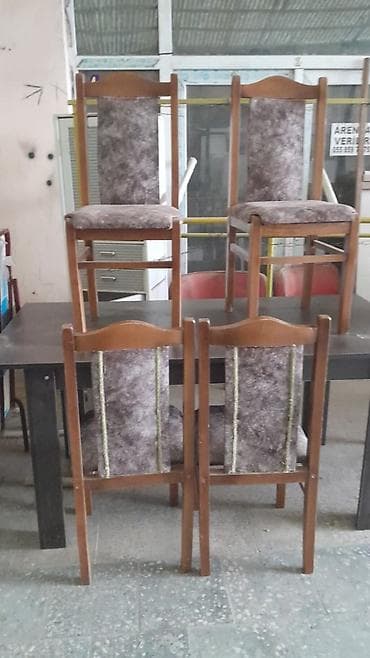 Mətbəx üçün, Qatlanmayan, rəng - Boz Stul