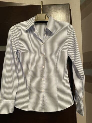 Ətəklər: Qadın köynəkləri – 2 ədəd set - Modellər: 1) Açıq mavi-ağ zolaqlı — 1