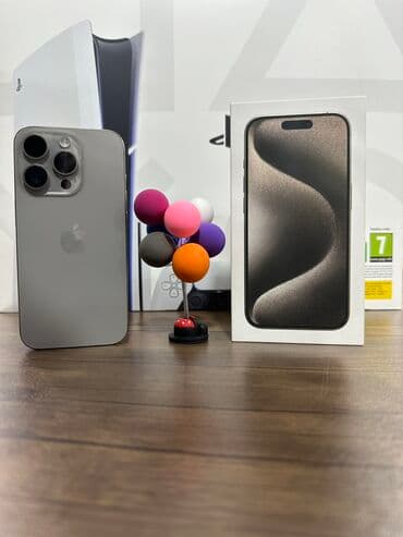 telefon case: IPhone 15 Pro, 128 GB, Natural Titanium, Sənədlərlə, Zəmanət, Face ID — 1