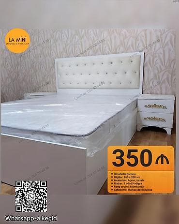 İkinəfərlik çarpayı, Bazalı, Matras ilə