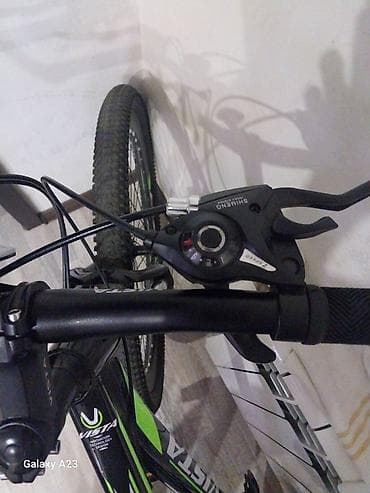 Dağ velosipedləri: VISTA dağ velosipedi - Çərçivə: yüngül alaşımlı hardtail, qara-yaşıl — 5