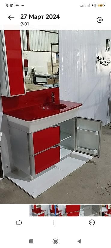 eyvan dolabı: Evinizin hamam otağına rəng qatacaq, yüksək keyfiyyətli mebel dəsti — 4