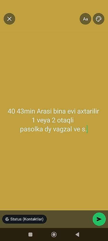 Куплю квартиру: Axtarılır: 40–43 m² aralığında bina evi. 1 və ya 2 otaqlı variantlar — 1