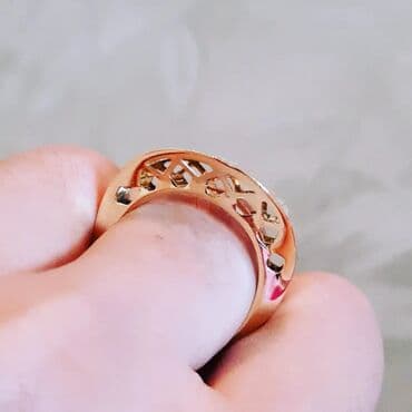 tək qaş: Toy, Üzük, Sarı qızıl, 750 Əyar, Qaşsız — 2