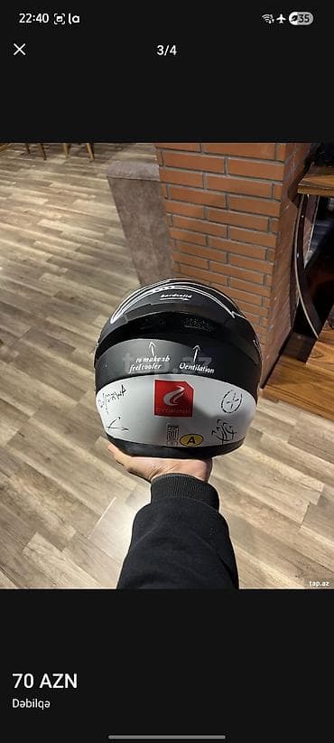 Мототранспорт: Motosiklet dəbilqəsi – CYCKING markası - Tam üz (full-face) model - — 1