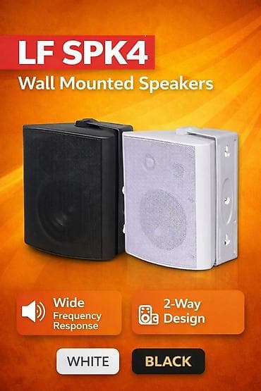 max kalonka dinamik: LF SPK4 divara quraşdırılan akustik sistem + LF SP501 divar montajı — 2