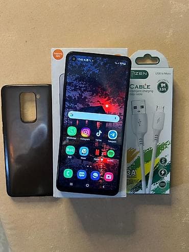 Samsung Galaxy A21S, rəng - Qara, Barmaq izi, Face ID