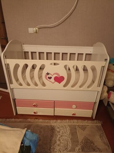 кроватки для новорожденных в баку: Для девочки и мальчика, Б/у, Колыбель — 2