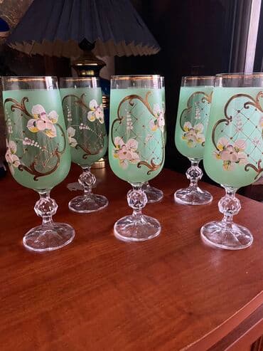 qab dəstləri: Qədəhlər, 6 ədədli dəst — 3