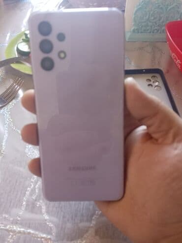 чехол книжка самсунг: Samsung Galaxy A32, цвет - Фиолетовый — 1