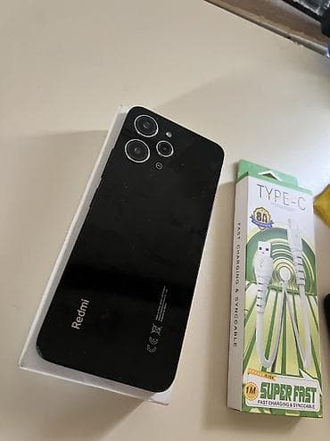 dvd disk oyun: Redmi 12, 128 GB, rəng - Qara, Sensor, Face ID — 10