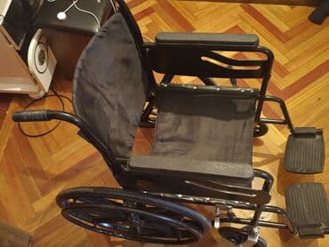 Ходунки, костыли, трости, роллаторы: Manevri asan əlil arabası - Material: möhkəm metal karkas, qara rəng — 2