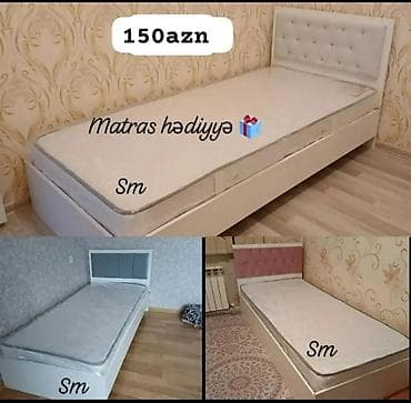 intex matras: Birnəfərlik çarpayı – matrass hədiyyə - Sadə və müasir dizayn: ağ — 1