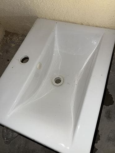 divar saatı: Keramik hamam/lavabo qabı elaqe üçün Vp dan yaxın - Material: ağ — 3