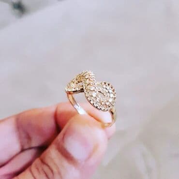 tək qaş: Toy, Üzük, Sarı qızıl, 585 Əyar, Qaşsız — 4