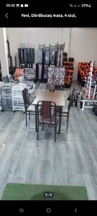 xan çinar: Yeni destimiz geldi satişa 4 otracaq bir masa masa stadart olcudu — 2