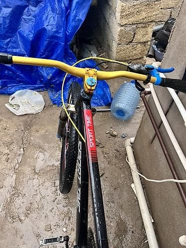 elektrikli velosipedler: “SPORT TIME” dağ velosipedi - Çərçivə: yüngül alaşımlı, qara rəng — 5